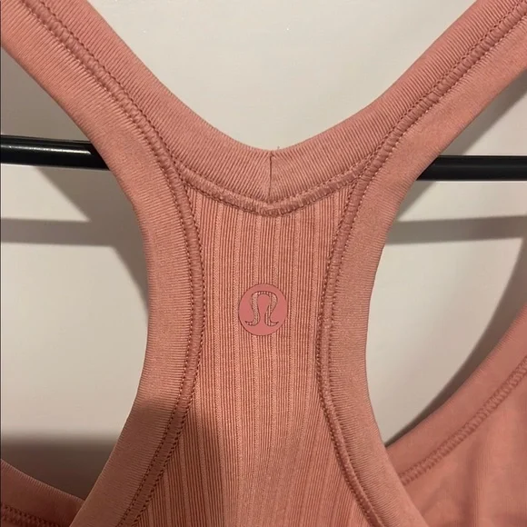 LULULEMON EBB TO STREET TANK PINK PUFF SZ 12 - Picture 6 of 6